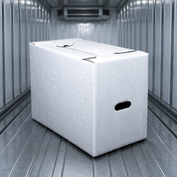 Cartons de stockage ondulés imprégnés de cire, qualité alimentaire, étanches, pour aliments congelés préparés, transport en chaîne du froid