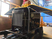 Pompe à béton montée sur remorque de type diesel HBT40.10.60RS à vendre