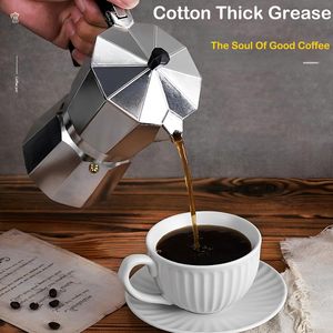 Aluminio Italiano Inducción <span class=keywords><strong>Moca</strong></span> Hervidor Estufa Top <span class=keywords><strong>Moka</strong></span> Pot Cafetera Cafeteras - Product Image 3