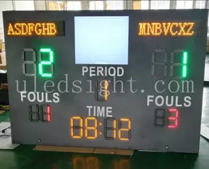 LED Digital Sports Scoreboard Wireless Basketball Score Maker Scoring
