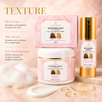 Kit Éclaircissant pour les Taches Sombres du Visage : Savon, Crème et Sérum Blanchissants pour Peau Noire – OEM/ODM, Vente en Gros, Logo Personnalisé