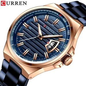 Curren 8375 Luxury Quartz <b>Watches</b> For <b>Men</b> Top Brand Business <b>Wrist</b> <b>Watch</b> Classic Stainless Steel Strap Waterproof <b>Men's</b> <b>Watch</b> - Product Image 4