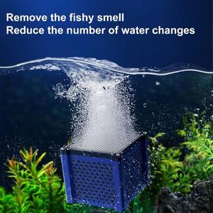 Màu xanh và màu đỏ hộp lưu trữ với Carbon Cube lọc nước nhanh Aquarium lọc vật liệu phi kim loại khoáng sản & sản phẩm - Product Image 6