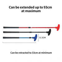 Clubs de golf en caoutchouc OEM pour le golf, pour droitiers et gauchers, mini clubs de golf en caoutchouc bidirectionnels, putters télescopiques pour tous les âges