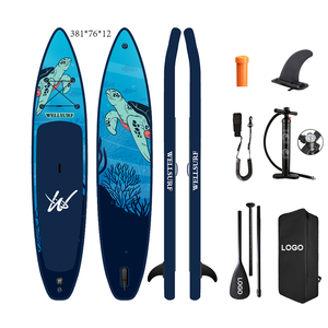 Tabla de SUP de Carreras Inflable de Doble Capa de PVC de 12'6 (381 cm) con Tecnología Drop Stitch, Tabla de Surf Inflable para Equipos - Product Image 6