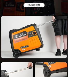 Premium 6KW 9kw extérieur voiture recharge ensemble de démarrage électrique générateur à onduleur à essence <span class=keywords><strong>silencieux</strong></span> maison sauvegarde centrale électrique Portable - Product Image 4