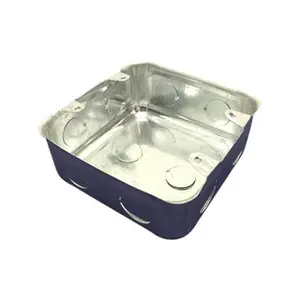 0.5mm steel flush wall box 4x4 galvanized steel box for South Africa wire protection