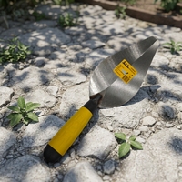 Truelle à ciment multi-lames 140 160 180 mm en acier au carbone antirouille avec poignée en caoutchouc, outil de maçonnerie et de plâtrage stable