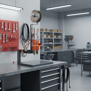 Aplicador Neumático Automático de Grapas sin Cuchillas para Juguetes, Embalaje de Madera, Bomba PLC y Motor - Product Image 1