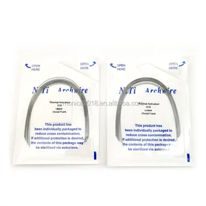 Dental NITI Thermal Activated Niti Round Wire Ovoid Form / Orthodontic Wire