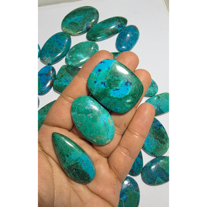 AAA Quality <b>Rainbow</b> Chrysocolla Cabochon Natural Loose Gemstone with Color Play for Pendants Wholesale Price - Product Image 1