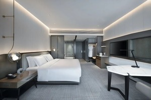 5 Star Hotel Lobby Furniture <b>Set</b> Luxury Reception <b>Desk</b> Guest Seating Area and Coffee Tables Modern Design - Product Image 5