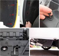 QEEPEI 480 pièces Nouveau kit de fixations automobiles en plastique avec rivets en nylon et POM, outil de retrait de clips de retenue à poussoir pour pièces automobiles