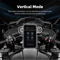 Pantalla Inalámbrica para Motocicleta de 6.25 Pulgadas, Extraíble, Impermeable, con CarPlay Android, Bluetooth, TPM, Rotación Horizontal y Vertical