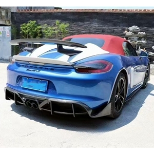Difusor Trasero Estilo PD de Fibra de Carbono, Labio de Parachoques Trasero para Porsche Cayman <span class=keywords><strong>Boxster</strong></span> <span class=keywords><strong>981</strong></span>, Kit de Carrocería - Product Image 6