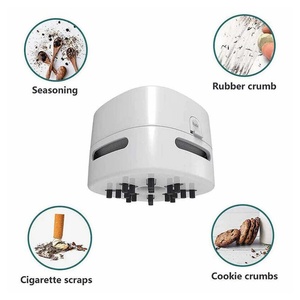 เครื่องดูดฝุ่นตั้งโต๊ะขนาดเล็กแบบชาร์จ USB ไร้สาย หมุนได้ 360 องศา สำหรับทำความสะอาดเส้นผม - Product Image 3