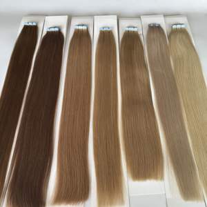 <span class=keywords><strong>Cinta</strong></span> Remy natural de alta calidad de cabello humano ruso dibujado <span class=keywords><strong>doble</strong></span> europeo en paquete de extensión de cabello ondulado estilo afro - Product Image 1