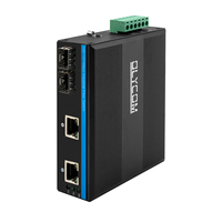 Switch Jaringan Fiber Gigabit 4-Port Kelas Industri Olycom yang Diperkuat