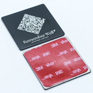 Tùy chỉnh laser egraved mã <span class=keywords><strong>QR</strong></span> Logo Bìa lớp phủ tuổi thọ độ bền tấm nhôm cho bia mộ - Product Image 6