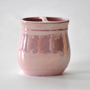 JIASHUNホテルバスルーム製品6個ピンクパール釉薬セラミックバスルームセットアクセサリーソープディスペンサー - Product Image 3