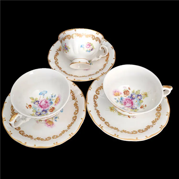 6 tasses à thé en céramique QIAN HU, ensemble de tasses à thé en porcelaine, os fin, arabe Royal, café noir