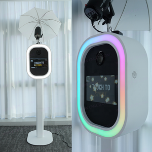 Photomaton à configuration rapide avec appareil <span class=keywords><strong>photo</strong></span> à écran tactile LCD <span class=keywords><strong>de</strong></span> 13.3 pouces avec flash et stand <span class=keywords><strong>de</strong></span> selfie <span class=keywords><strong>de</strong></span> location d'événement parapluie - Product Image 6