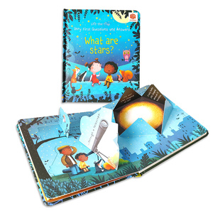 Hersteller Großhandel Individuelles Logo Umweltfreundliches Pappkarton Kinder-Lift-the-Flap-Buch Druckerei <span class=keywords><strong>Pop</strong></span>-<span class=keywords><strong>up</strong></span>-Bücher für Kinder - Product Image 1