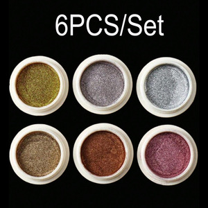 Ensemble de 6 poudres à ongles <span class=keywords><strong>effet</strong></span> <span class=keywords><strong>miroir</strong></span> magique, chrome métallique, or, argent, or <span class=keywords><strong>rose</strong></span>, champagne, poudre holographique à frotter pour la décoration des ongles en DIY - Product Image 3