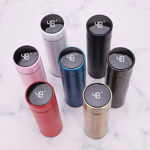 Customized 500ml Stainless Steel Smart Water Bottle LED Temperature Display <b>Thermo</b> Reminder 6-12 Hours Thermal Insulation <b>Tea</b> - Product Image 2