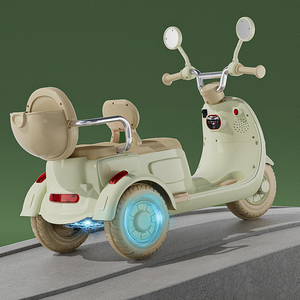 Scooter électrique à batterie rose 12V, chariot de transport multifonctionnel pour enfants, planche à roulettes électrique avec moto à 3 roues - Product Image 5
