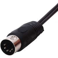 Échantillon gratuit Mini Din 5 broches mâle vers 2 RCA mâle Câble adaptateur audio