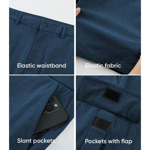 2025 <b>Men's</b> Casual Elastic Waist <b>Cargo</b> <b>Shorts</b> <b>Lightweight</b> Corduroy for Outdoor Hiking & Work <b>Mens</b> Hiking <b>Shorts</b> - Product Image 6