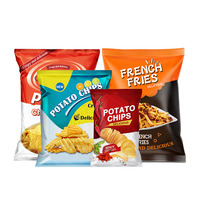 Sac de joint arrière d'emballage en papier d'aluminium imprimé personnalisé de qualité alimentaire de sacs de croustilles en forme d'oreiller