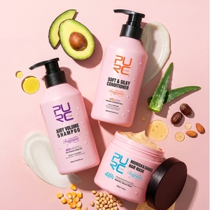 Champú con fragancia que aumenta el volumen, limpia profundamente el cuero cabelludo, anti-frizz, nutritivo y reparador, set de champú para el cabello - Product Image 1