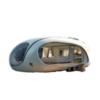 Capsule spatiale modulaire en acier durable et efficace, maison préfabriquée pour usage domestique, bureau, appartement, atelier, salle de sport