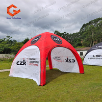 Tente gonflable publicitaire en forme d'araignée pour salon professionnel, tente gonflable extérieure, tente de camping