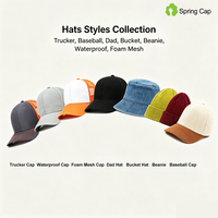 Gorra de Béisbol Impermeable de 5 Paneles en Blanco y Gris para Hombre y Mujer, Gorra de Golf con Corte Láser, Gorras con Logotipo Bordado en 3D