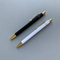 Stylo à bille en métal personnalisé, finition or rose, dégradé rose, stylo promotionnel pour événements et cadeaux