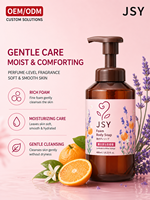 OEM ODM Marque Privée 480ml Lavande Orange Amère Gel Douche Moussant Mousse Riche Hydratant Nettoyage Doux pour Tous Types de Peau