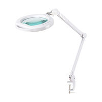 1.75X Clamp Multi Joint Metal Arm Illuminated Magnifier Light Magnifying Lamp for Intricate Manicure Work Within Nail Art Salons