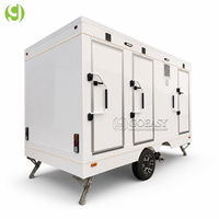 Toilettes portables de luxe Goeasy avec douche, remorque de salle de bain extérieure, toilettes portables avec service personnalisé