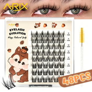A-RIX All Day Beauty, Travel Friendly Skin Friendly Wispy Natural Eyelash <b>Clusters</b>, Manga Effect, 3 Min Long Lasting Hold - Product Image 5