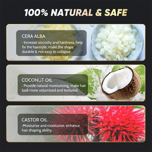 Sáp vuốt tóc nam dạng lì, thương hiệu riêng của bạn, được chứng nhận bởi EU và Mỹ, dễ sử dụng. - Product Image 6
