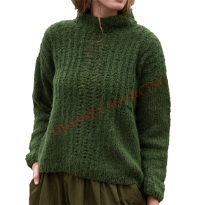 Pull à col roulé pour femmes élégantes avec matériau épais 100% coton Design moderne hiver approprié pour les vêtements de bureau décontractés - Product Image 4