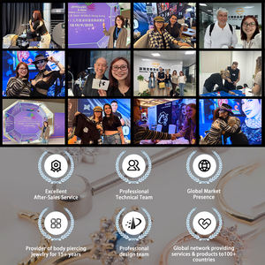 Lingchee G23 Titane Christina Vertical Capuche Piercing Or Couleur Lèvres Piercing Zircon Sexy Femmes Piercing Corps Bijoux 14G - Product Image 6