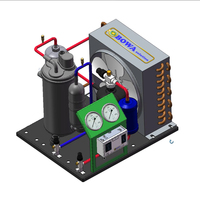 Récepteur de liquide de refroidissement utilisé pour collecter le liquide réfrigérant condensé qui sort du condenseur dans les systèmes de réfrigération et les pompes à chaleur