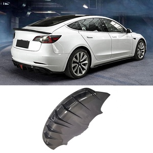 CM Style Carbon Fiber Rear Bumper Lip <strong>Diffuser</strong> Spoiler for Tesla <strong>Model</strong> <strong>3</strong> 2016-2021 - Product Image 2