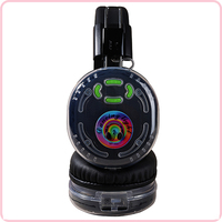 Casque lumineux étanche à 3 canaux RF-930 MLC pour soirée disco silencieuse avec affichage LED des canaux et de la durée de vie de la batterie