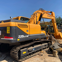 Excavatrice Hyundai 220LC d'occasion, 22t, 1,34m3, 114kw, haute puissance, presque neuve, entretien facile