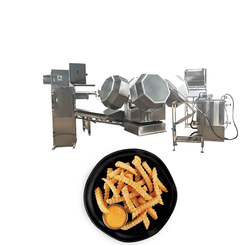 Juego pequeño automático de máquina comercial para procesar patatas fritas, patatas fritas, fabricante de patatas dulces, Motor de núcleo de nueva condición
